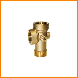 5 راهه برنجی کوتاه - تاسیسات الوند