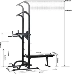 دستگاه بارفیکس ترکیبی مدل GYM - توان سنتر