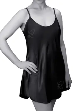 لباس خواب پیرهن پشت ضربدری وشورت لامباداساتن کد16071تی بی ان