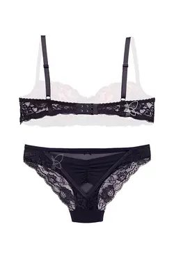 ست سوتین و شورت اسفنجی فنردار بدون جک کد 122010 تی بی ان