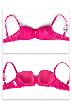 ست سوتین و شورت اسفنجی فنردار بدون جک کد 122010 تی بی ان