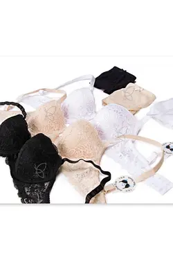 ست سوتین و شورت اسفنجی فنردار بدون جک کد 122010 تی بی ان