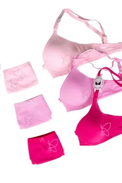 ست سوتین و شورت اسفنجی بدون جک باروکش نخی کد1996تی بی ان