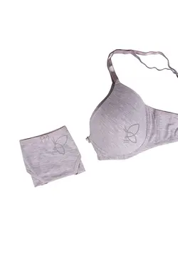 ست سوتین و شورت اسفنجی بدون جک باروکش نخی کد1996تی بی ان