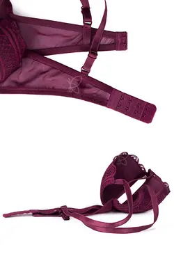 سوتین اسفنجی جکدار  دانتل هارنس دار فنری کد19868تی بی ان