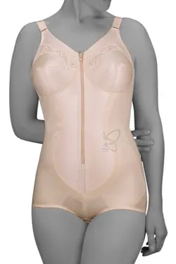 گن یکسره شورتی سوتین دار بدون فنر جلو زیپدار کد13640تی بی ان