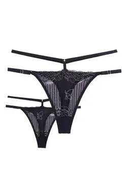 شورت لامبادا توری بندی فانتزی(بسته سه عددی)کد 14121 تی بی ان