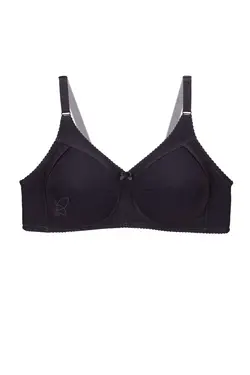 سوتین نخ پنبه مکه ای سه دوخت بدون فنر کد 1104 تی بی ان