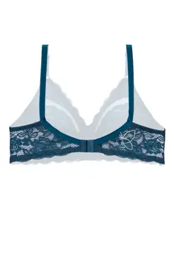 سوتین تمام گیپور بدون فنر سه دوخت بالا شیشه ای کد 112002 تی بی ان