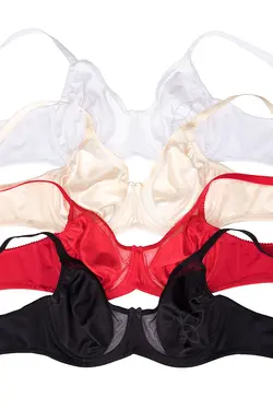 سوتین مینی مایزر پرلون بالا شیشه ای فنر دار کد 111009 تی بی ان