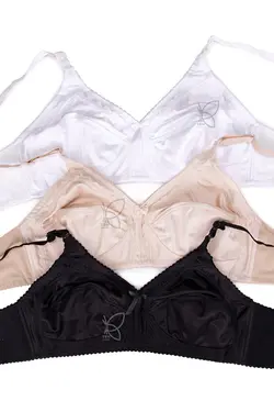 سوتین بدون فنر درزدار پرلون سه دوخت محکم کد 11337 تی بی ان