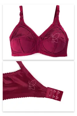 سوتین بدون فنر درزدار پرلون سه دوخت محکم کد 11337 تی بی ان