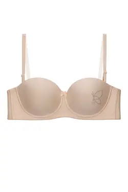 سوتین دکلته اسفنجی فنردار بدون جک کد 19315 تی بی ان