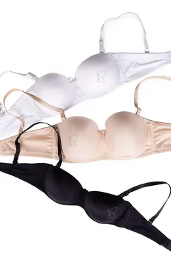 سوتین دکلته اسفنجی فنردار بدون جک کد 19315 تی بی ان