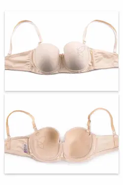 سوتین دکلته اسفنجی فنردار بدون جک کد 19315 تی بی ان