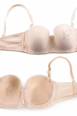 سوتین دکلته اسفنجی فنردار بدون جک کد 19315 تی بی ان