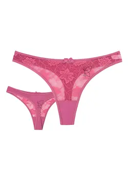 شورت لامبادا جلو دانتل و پشت نخی(بسته سه عددی)کد 14126 تی بی ان