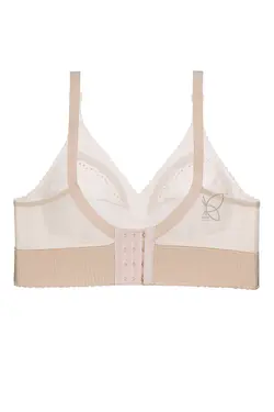 سوتین نیمه بلند گلدوزی بدون فنر با تو دوزی نخی کد 1816 تی بی ان