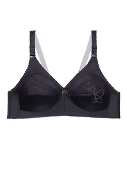 سوتین تک پرلون گلدوزی بدون فنر سه دوخت کد 11320 تی بی ان