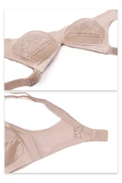 سوتین تک پرلون گلدوزی بدون فنر سه دوخت کد 11320 تی بی ان