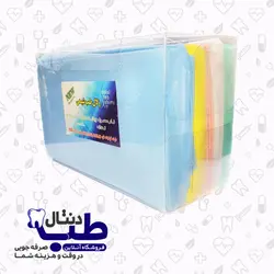 پیشبند یکبار مصرف تاشده جعبه ای زلال شیمی-50 عددی