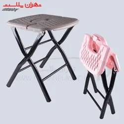 کد۱۰۷۵۵چهارپایه تاشو متوسط پایه فلزی کد۴۰۴ /۶تایی - تهران پلاسکو | پخش عمده بلور و پلاستیک