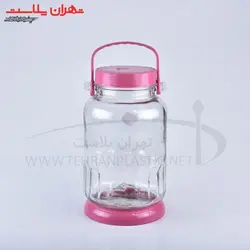 کد۶۱۵بانکه ترشی رز۴ لیتری پایه دار/۶ تایی - تهران پلاسکو | پخش عمده بلور و پلاستیک