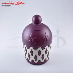 کد۸۱۶۳قلک دورنگ گنبدی/۲۴تایی - تهران پلاسکو | پخش عمده بلور و پلاستیک