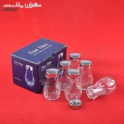 کد۸۶۹۹نمکدان ۶تایی اشکی/۱۲سری - تهران پلاسکو | پخش عمده بلور و پلاستیک