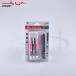 کد۱۷۶۹خودکار ۳تایی با کاتر/۱۲سری - تهران پلاسکو | پخش عمده بلور و پلاستیک