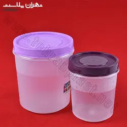 کد۴۱۲۳ظرف حبوبات۱و۲ /۱۲تایی - تهران پلاسکو | پخش عمده بلور و پلاستیک