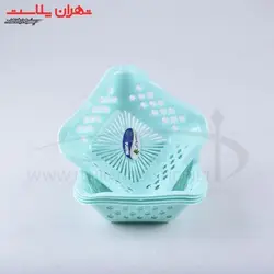 کد۴۶۵۳سبد سبزی مربع/۲۰سری - تهران پلاسکو | پخش عمده بلور و پلاستیک