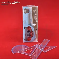 کد۴۷۱۶ست نقاله و خط کش /۱۲تایی - تهران پلاسکو | پخش عمده بلور و پلاستیک