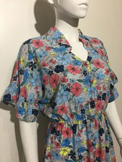 پیراهن ساحلی زنانه طرح گلدار
