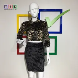 ست بلوز دامن پلنگی