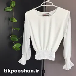 شومیز کش دوز سفید