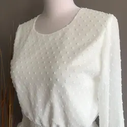 شومیز کش دوز سفید