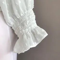 شومیز کش دوز سفید