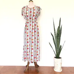 پیراهن ساحلی نخی