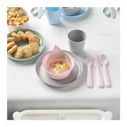 بشقاب کودک ایکیا مدل IKEA-8046 بسته 6 عددی - گالری تحفه سرا