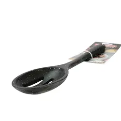 قاشق شیاردار سیلیکونی گرانیت مشکی شنگیا - گالری تحفه سرا