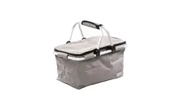 سبد پیک نیک کلاسیک عایق دار طوسی خالدار باریکو 2502