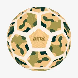 توپ فوتبال بتا طرح ارتشی رنگ کرم سایز 4