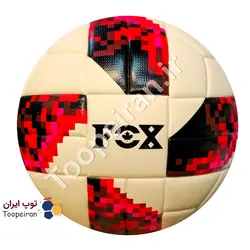 توپ فوتبال طرح فاکس مدل تل استار سایز 5|قرمز
