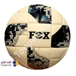 توپ فوتبال طرح فاکس مدل تل استار سایز 5|خاکستری