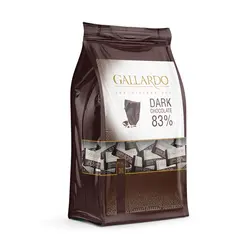 شکلات گالاردو تلخ 83% پاکتی مقدار 1000 گرم