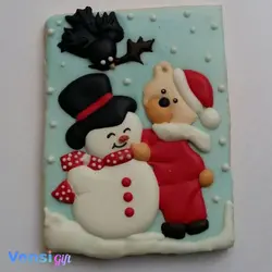 کوکی آدم برفی با روکش آیسینگ - ونسی گیفت