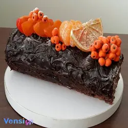 رولت شکلاتی با روکش گاناش - ونسی گیفت