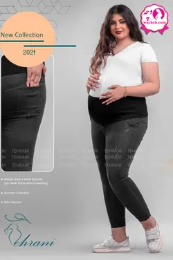 شلوار بارداری جین ضخیم دلینا