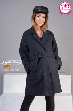 پالتو بارداری و شیردهی فوتر کمربندی یقه انگلیسی دریا